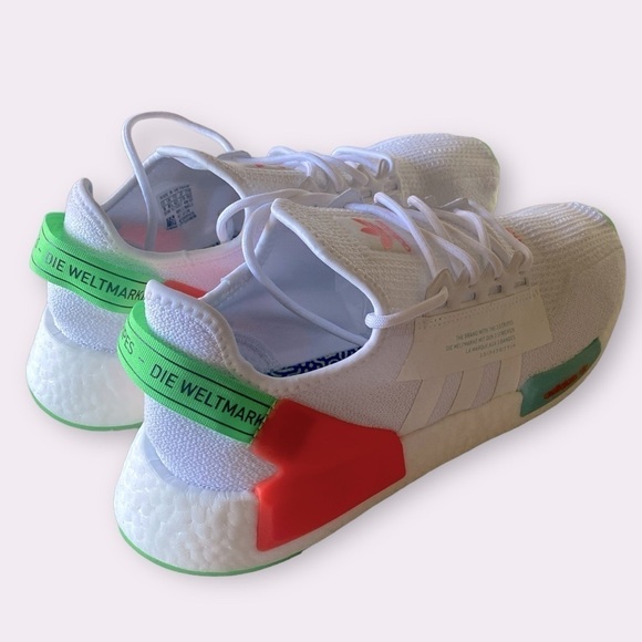 NEW adidas NMD_R1 V2 Glow in the Dark White Sonic Ink Men Size 9 NWOT Sl… - Picture 5 of 15
